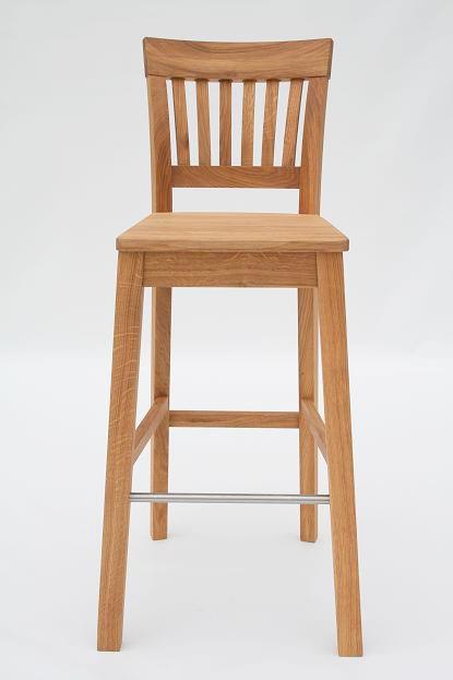The Java solid oak bar stool. Made from solid European oak with a 