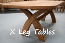 Buy this cross leg oval table for just 499 in solid American chunky oak
